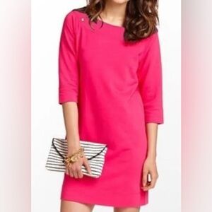 Lilly Pulitzer bright pink cotton Cassie dress M